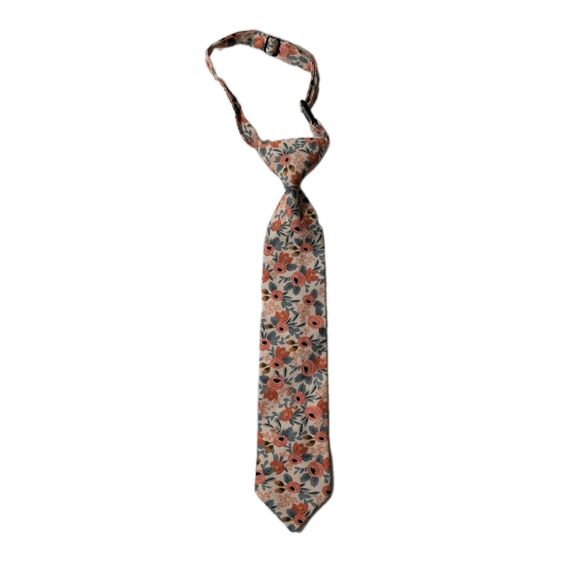 The Belle and The Beau-  2T Kids Tie | Rosa in Peach Color - Picture 1 of 4